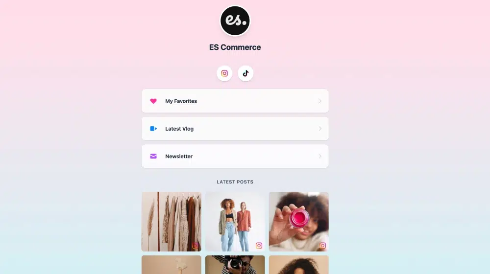 EmbedSocial AIテンプレートーリンクインバイオ