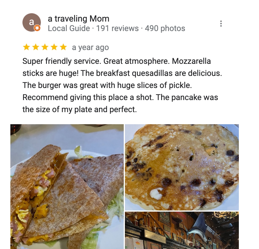 positive google reviews with valuable insights