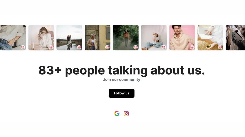 EmbedSocial AIテンプレート：コミュニティーソーシャルCTA