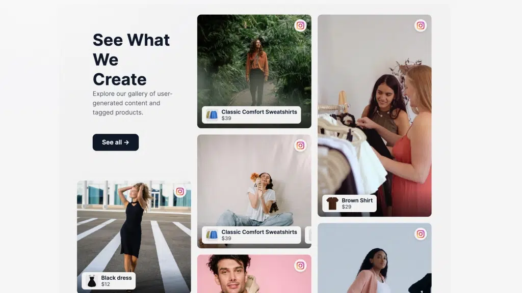 EmbedSocial AIテンプレート「メイソンリーギャラリー」