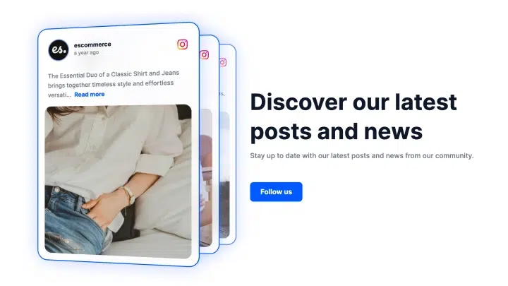 EmbedSocialのAIテンプレート「ソーシャルメディアCTAセクション」