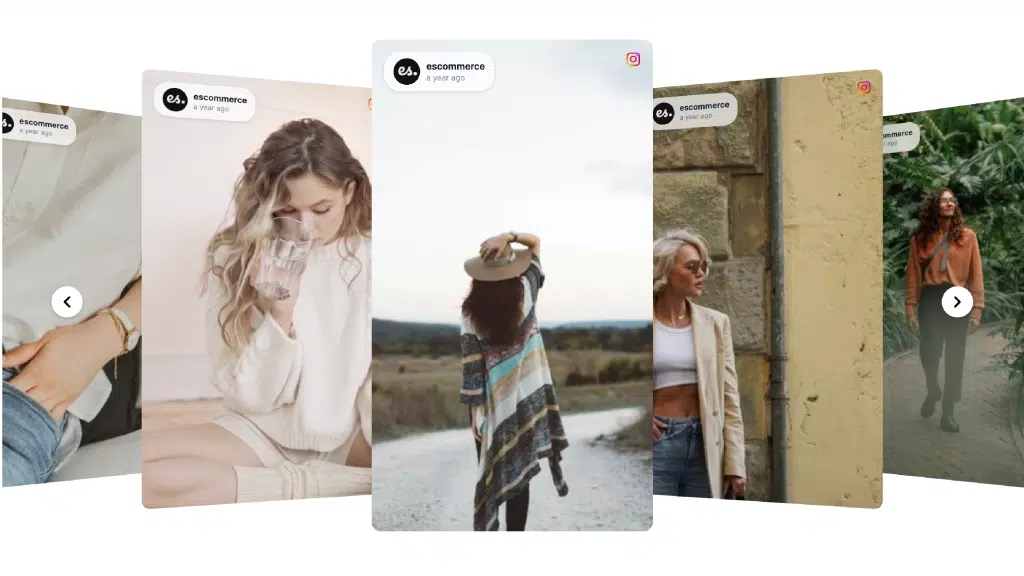 EmbedSocialのAIテンプレート「ソーシャルメディアスライダー」