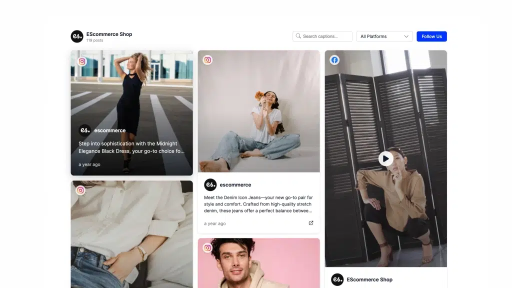 EmbedSocialのAIテンプレート「ソーシャルウィール」