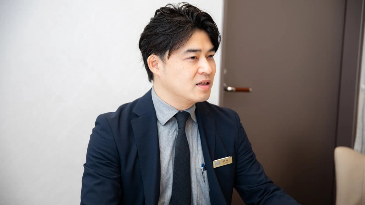 マーケティングの学び方について語る田中様